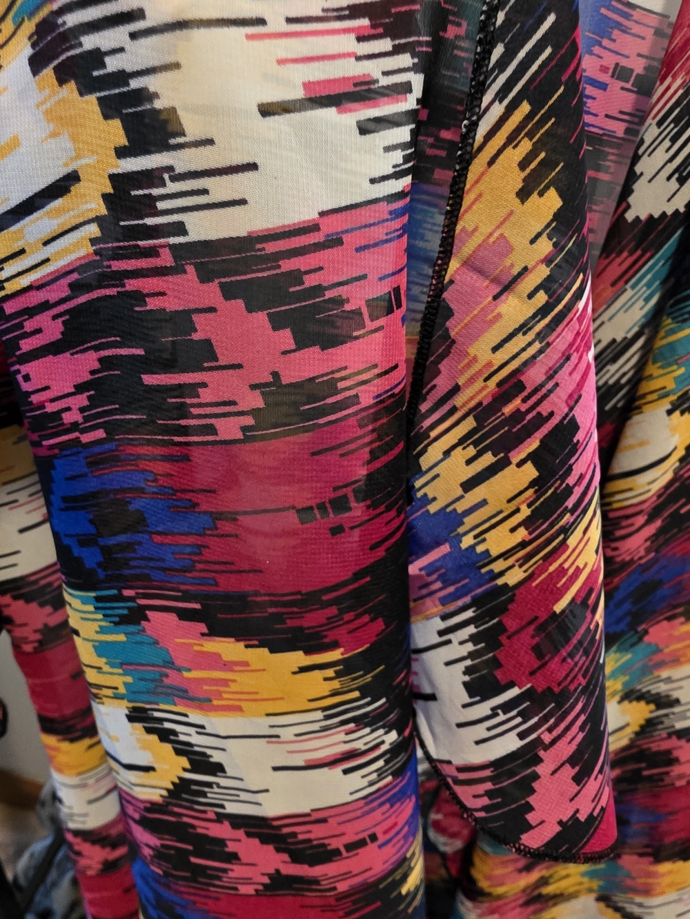 LuLaRoe Colorful Abstract Pattern Cardigan/Cover-Up - Picture 6 of 6